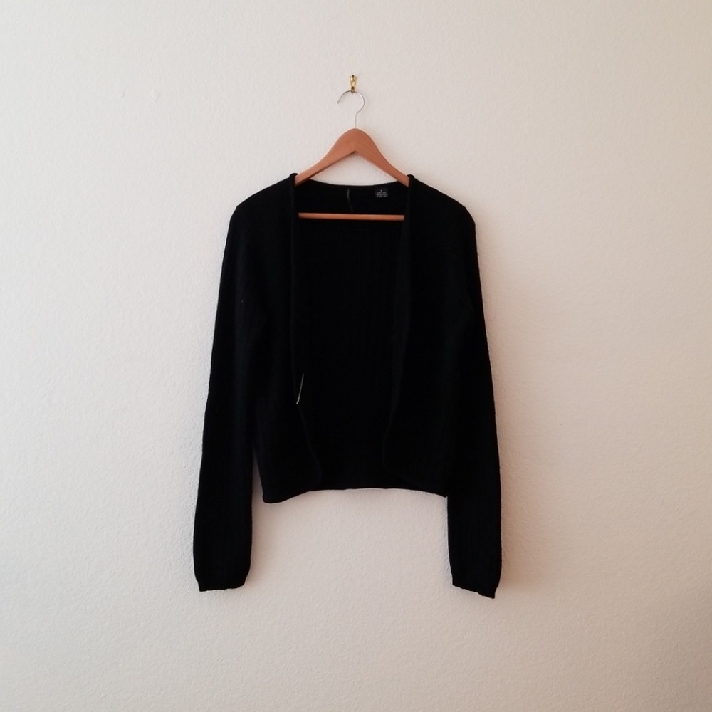 Isda & Co Black Wool Cardigan